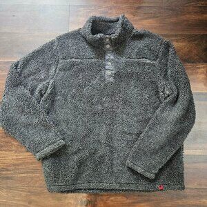 Mountain Khakis Gray Pullover Quarter Zip Sherpa Ski Size XL Warm Comfy